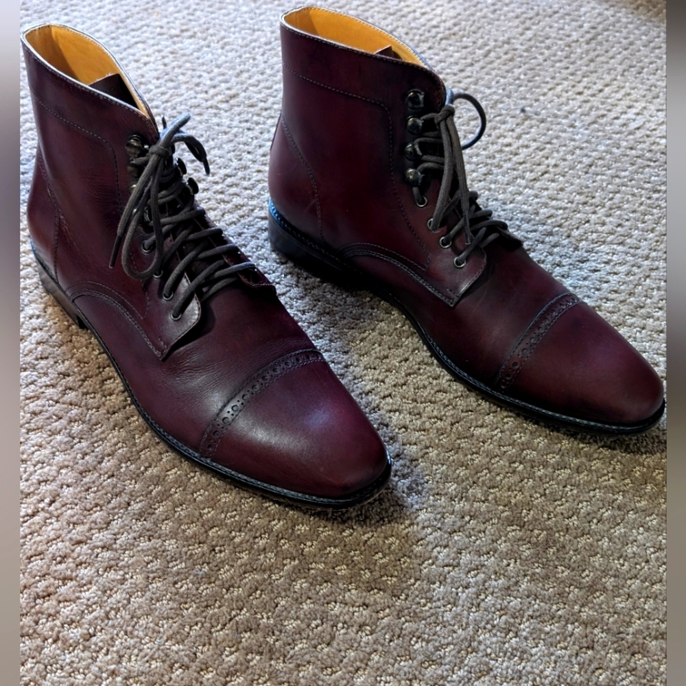 Heimdall Oxblood Leather Dress Boots